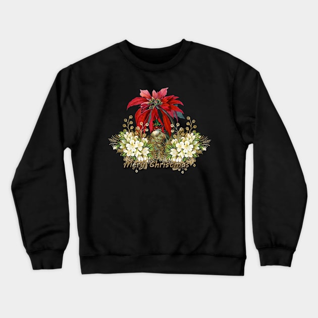 Cute christmas bird wish you a merry christmas Crewneck Sweatshirt by Nicky2342